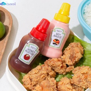 Hũ nước sốt mini hộp đựng salad mật ong sốt cà chua bình bóp di động có thể đổ lại cloud1