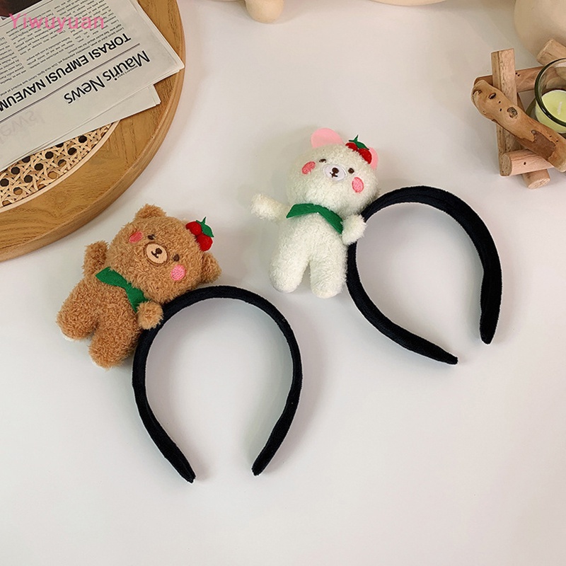 Băng đô cài tóc rửa mặt Hình Gấu Bông Dễ Thương Cho Bé Gái Hóa Trang