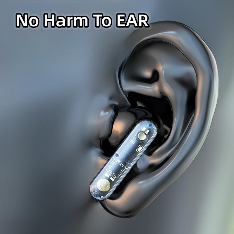 Aubess Tws Tai Nghe Không Dây Trong Suốt Tương Thích Với Bluetooth 5.3 Tiết Kiệm Năng Lượng Không Gây Hại Cho Tai Hifi Stereo Yunni