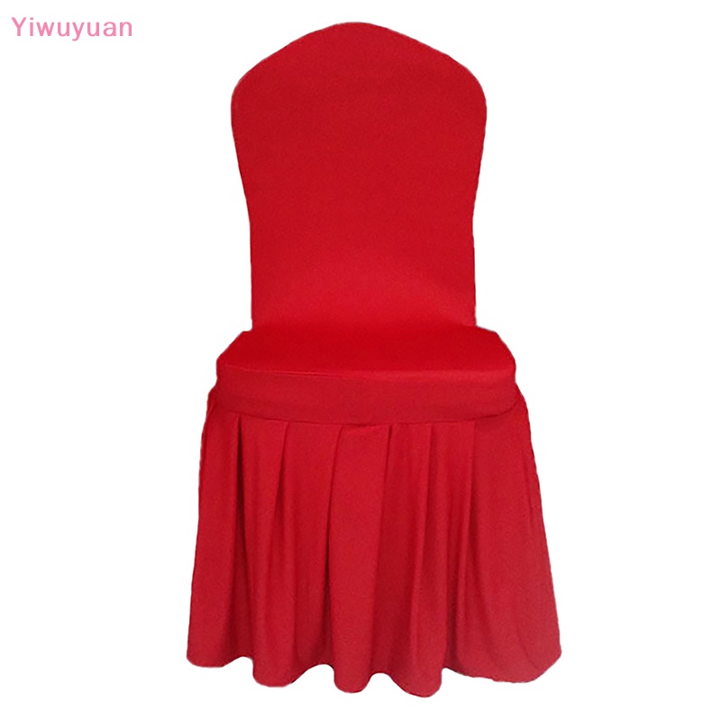 &lt; Yiwuyuan &gt; Áo Bọc Ghế Ngồi Tiệc Cưới / Nội Thất Nhà / Tiệc Tùng / Phòng Ăn Bằng Vải Spandex Chống Trượt Mới