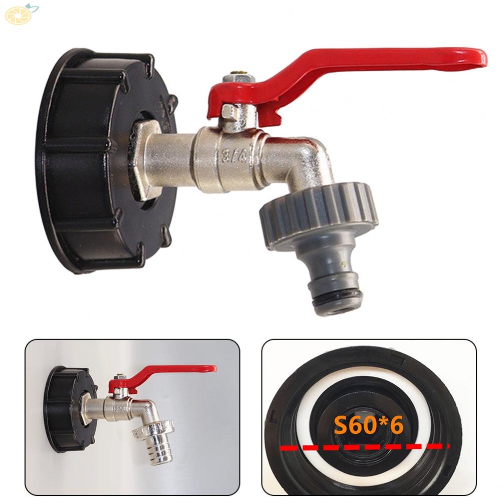 【VARSTR】Efficient IBC Tank Connector with 3/4 Inch Outlet for Connection to Garden Hoses