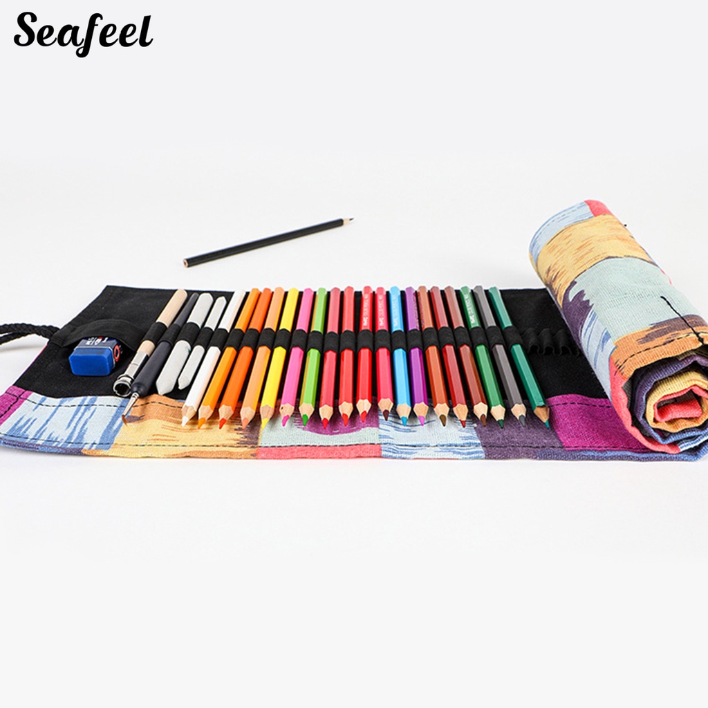 Túi Vải Canvas 12 / 24 / 36 / 48 Lỗ Nhiều Màu Sắc Tiện Dụng