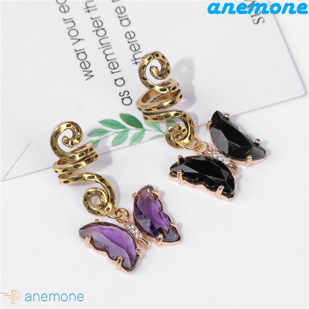 Hạt Kim Loại Hình Bướm Nhiều Màu Sắc Dùng Trang Trí Tóc Phong Cách Hip hop