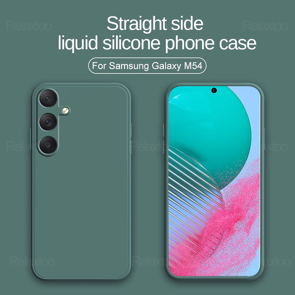 Square Liquid Phone Cover For Samsung M54 M14 5G Camera Shell Shockproof Case For Galaxy A54 A34 A14 A M 54 14