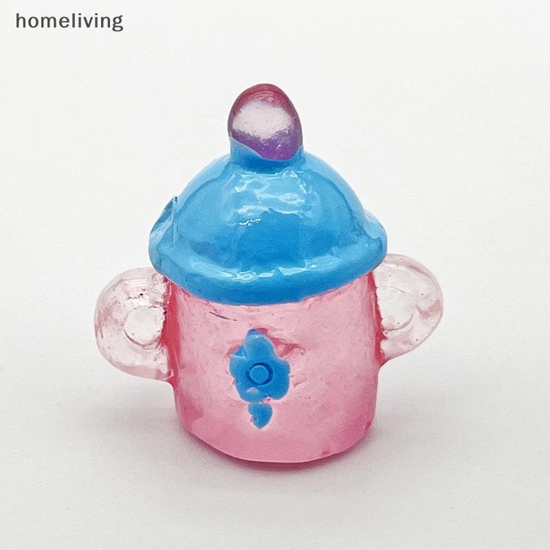 Mô Hình Bình Sữa Em Bé mini Màu Dạ Quang Trang Trí Nhà Búp Bê