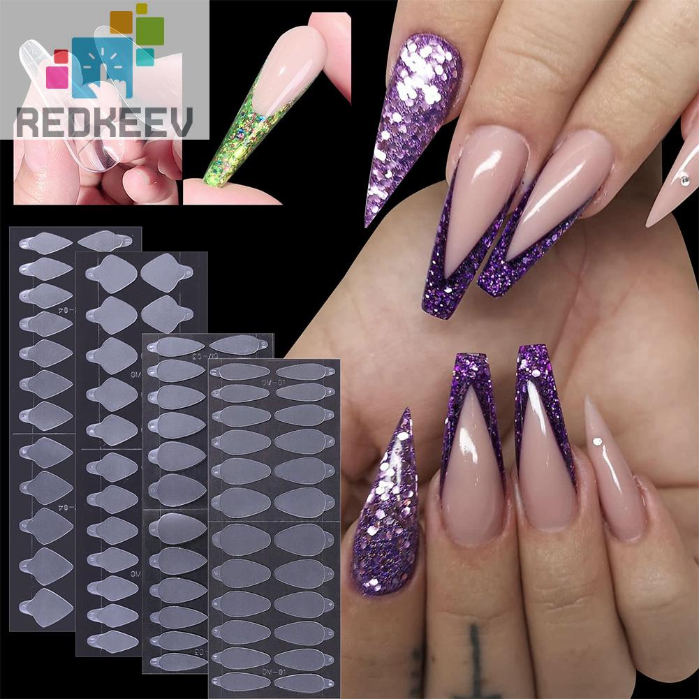 Set 24 Khuôn Dán Trang Trí Móng Tay Chuyên Dụng Cho Salon