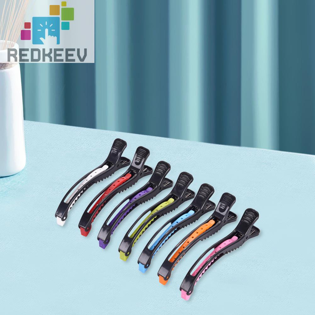 Set 6 Kẹp Nhựa Cố Định Tóc Hai Cổng Thiết Kế Nhỏ Gọn