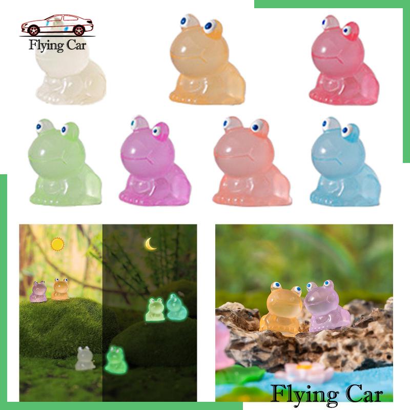 Mô Hình Chú Ếch Mini Bằng Resin Dạ Quang Trang Trí Bánh Kem