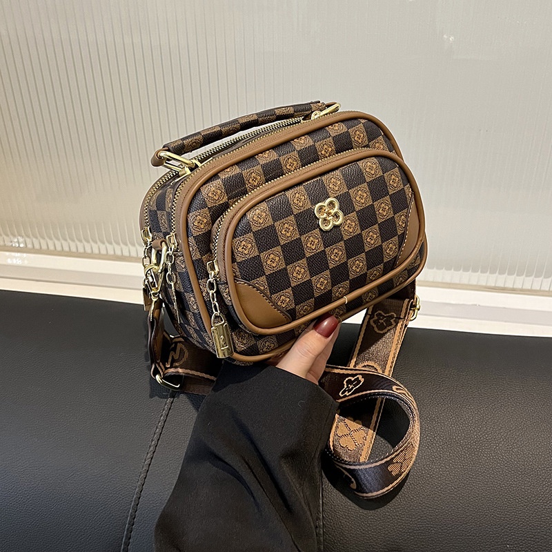 Túi Xách Đeo Vai Kiểu Vuông Nhỏ In Hình Máy Ảnh Thời Trang Nữ 2023