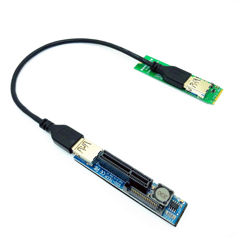 Pcie riser m-key nvme m.2 to pci express x4 graphics cards riser 30cm cáp usb pcie extender port extension adapter cáp riser