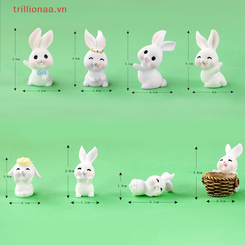 Đồ trang trí Chú Thỏ Hoàng Đạo Năm Mới Phong Cách Trung Hoa Dùng Trang Trí Tiểu Cảnh