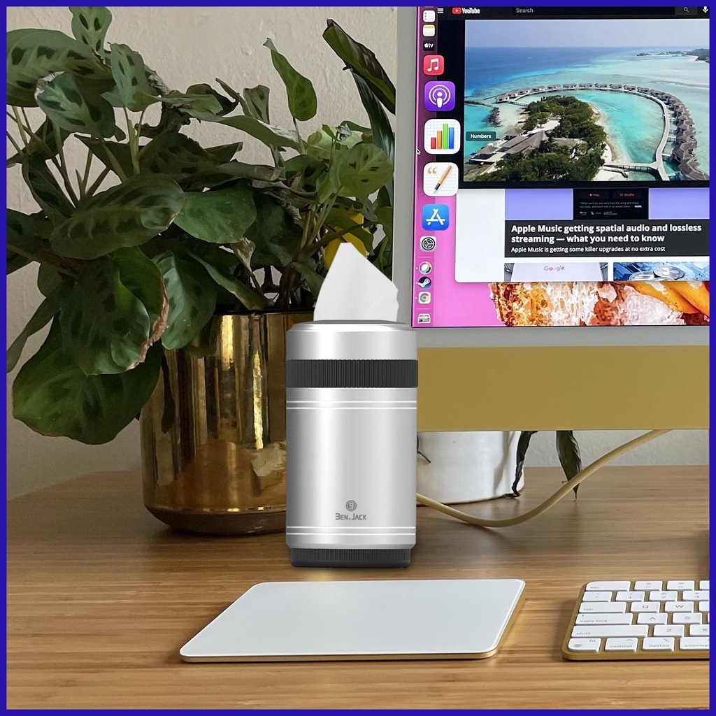 Giá Đỡ Hộp Khăn Giấy Bằng Hợp Kim Nhôm Hình Trụ Tròn Tiện Dụng Cho Xe Hơi