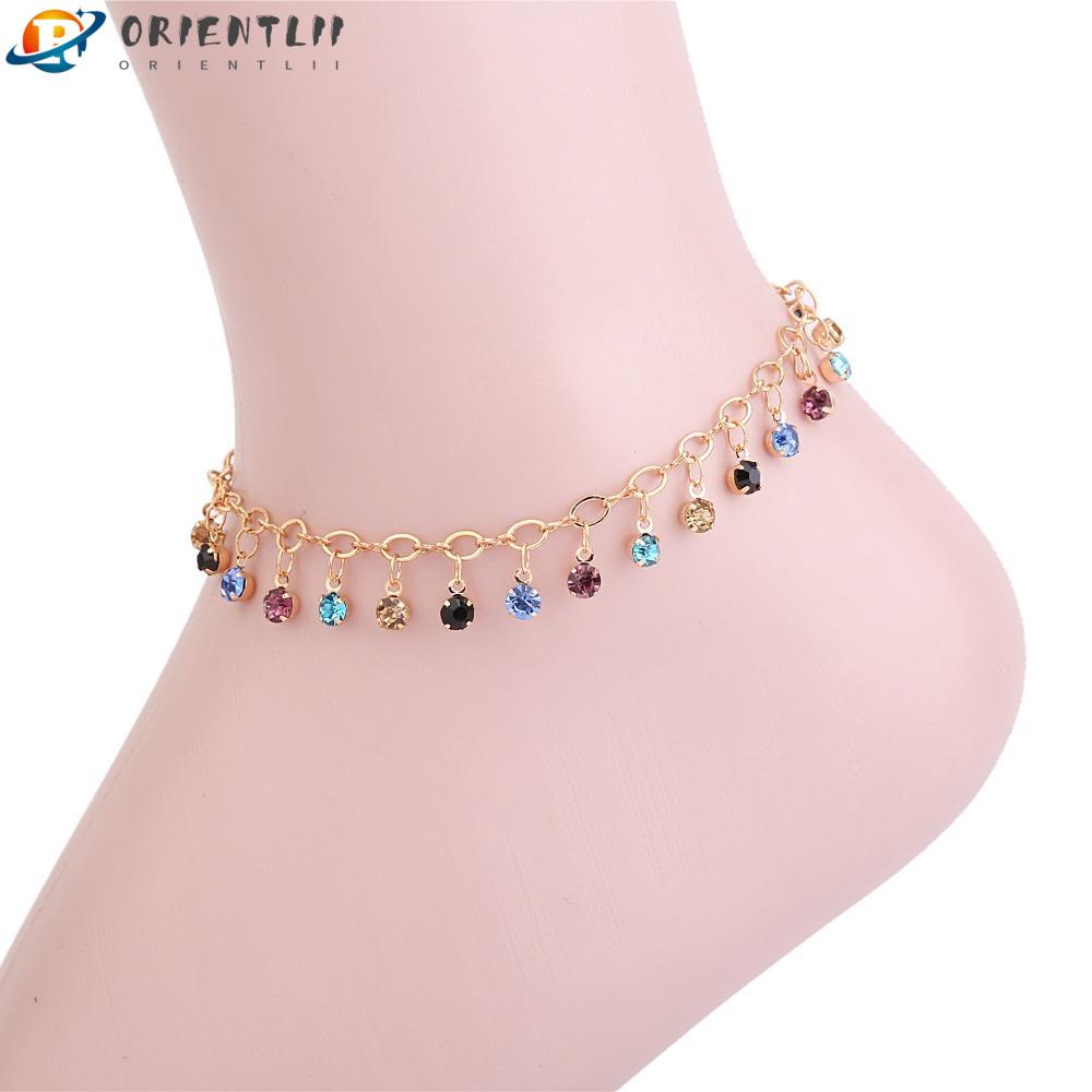Lắc Chân Chuỗi Hạt Đơn Giản Có Thể Điều Chỉnh Thời Trang Đi Biển Cho Nữ