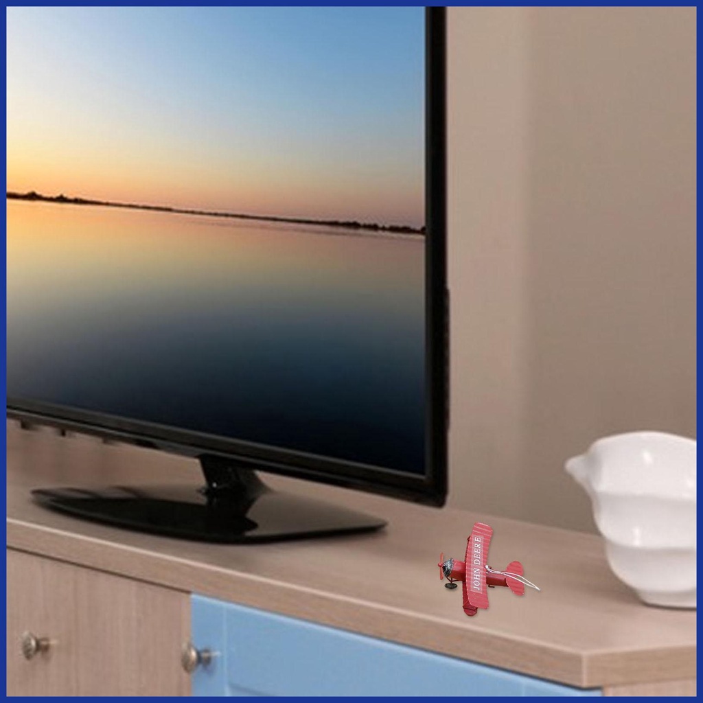 Mặt Dây Chuyền Hình Máy Bay Mini Bằng Kim Loại Retro 10 * 9 * 5cm