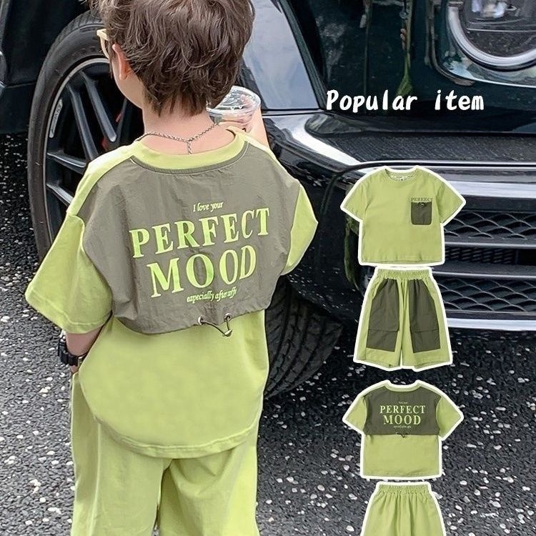 Set Áo Thun Ngắn Tay Và Quần Short Thời Trang Mùa Hè Cho Bé Trai 69CY