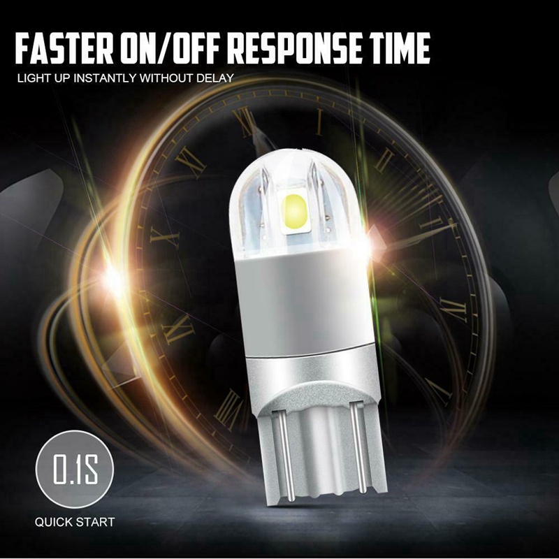 Set 10 Bóng Đèn led 6000k canbus t10 168 194 w5w Ánh Sáng Trắng Dành Cho Ô Tô