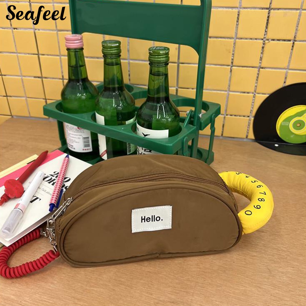 Túi Đựng Bút Chì Đa Năng Có Tay Cầm Và Khóa Kéo Tiện Dụng Cho Học Sinh