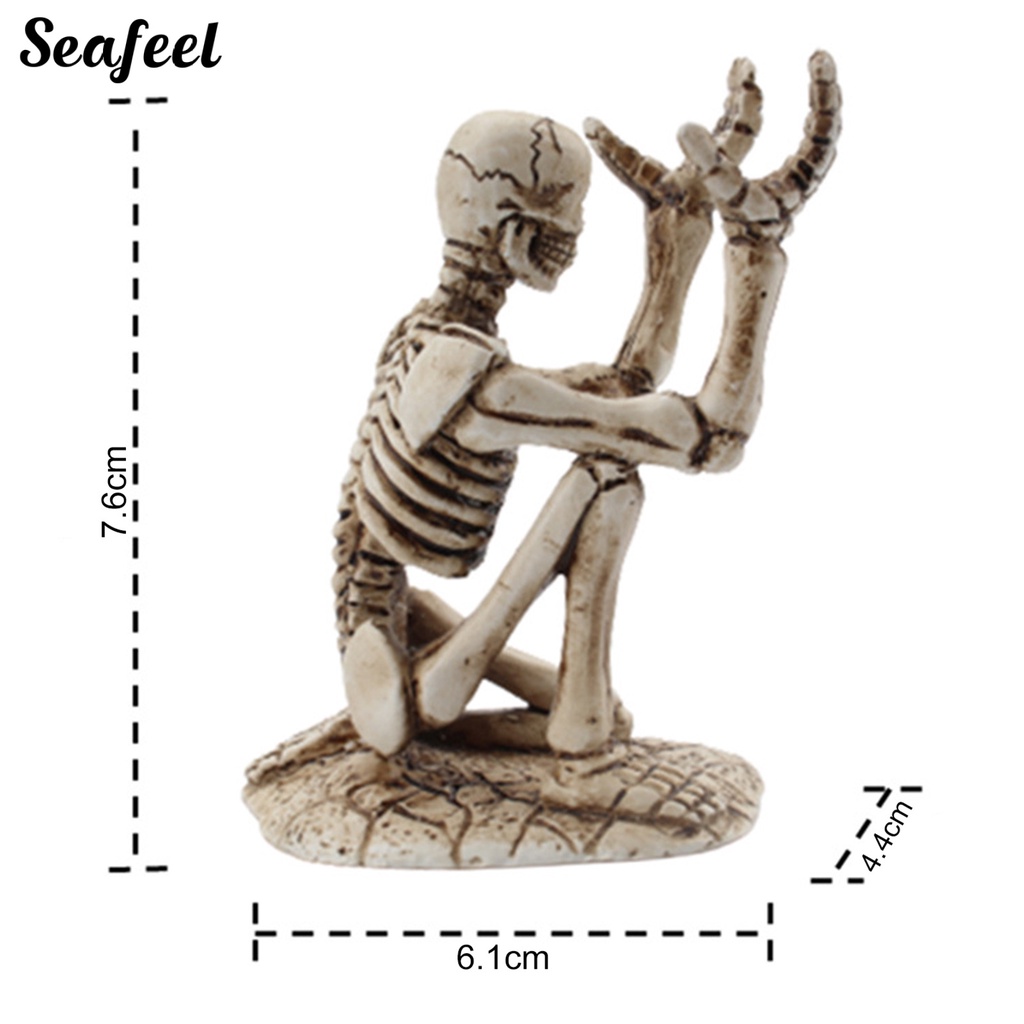 Giá Đỡ Bút Hình Bộ Xương Bằng Nhựa Resin Bền Sắp Xếp Gọn Gàng Để Bàn Văn Phòng