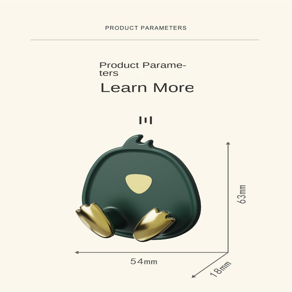 Giá Đỡ Phích Cắm Điện Dán Tường Đa Năng Bằng ABS Kiểu Hoạt Hình Không Đục Lỗ