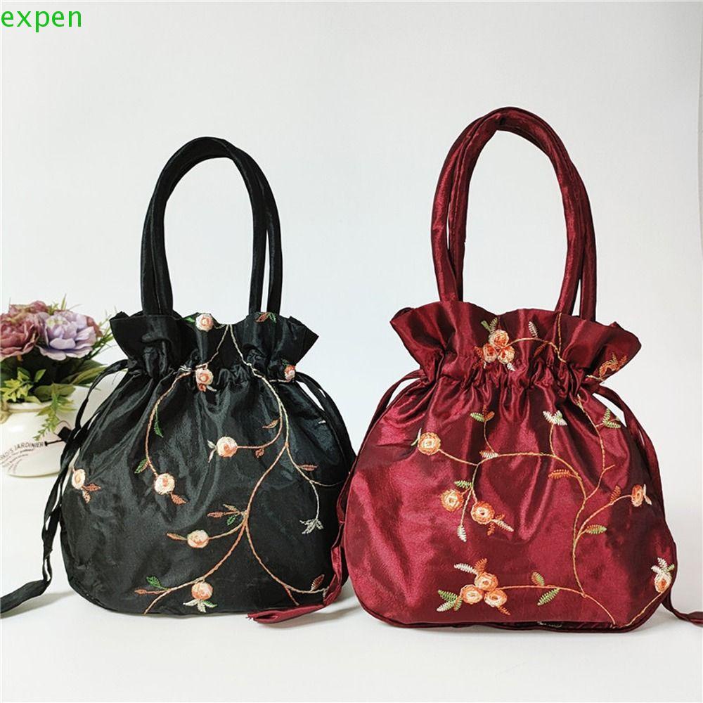 EXPEN Ví Cầm Tay Mini Họa Tiết Thổ Cẩm Dùng Đựng Mỹ Phẩm / Tiền Trang Sức