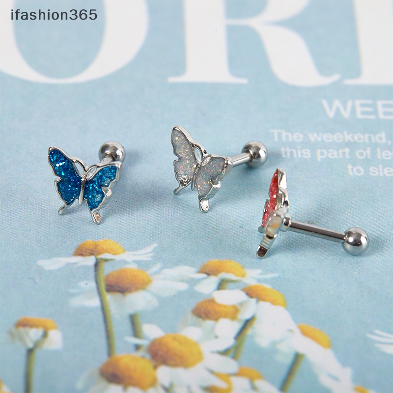 Phụ Kiện Trang Trí Móng / Rốn Hình Bướm Xoắn Ốc Nhiều Màu Thời Trang Dành Cho Nữ ifashion365