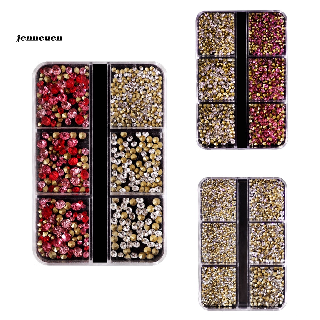 1 Hộp Phụ Kiện Đá 3D Trang Trí Móng Tay Nghệ Thuật