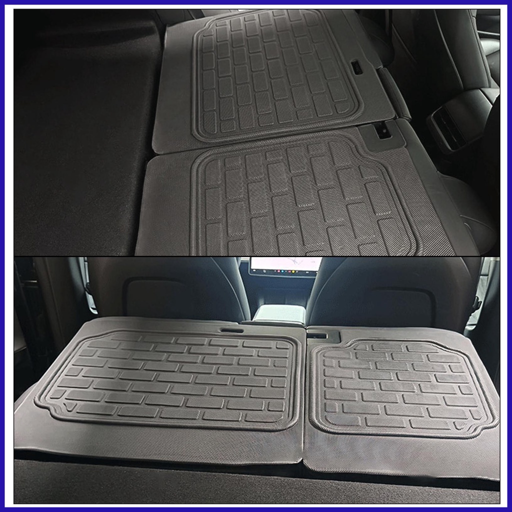 Đệm Bảo Vệ Lưng Ghế Ngồi Xe Hơi Tesla Model 3 / Y Bằng Sợi Carbon Chống Trầy Xước