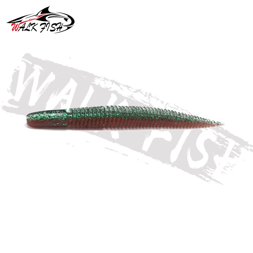 Mồi Câu Cá Giả Hình Sâu Mềm 65mm 85mm Độc Đáo