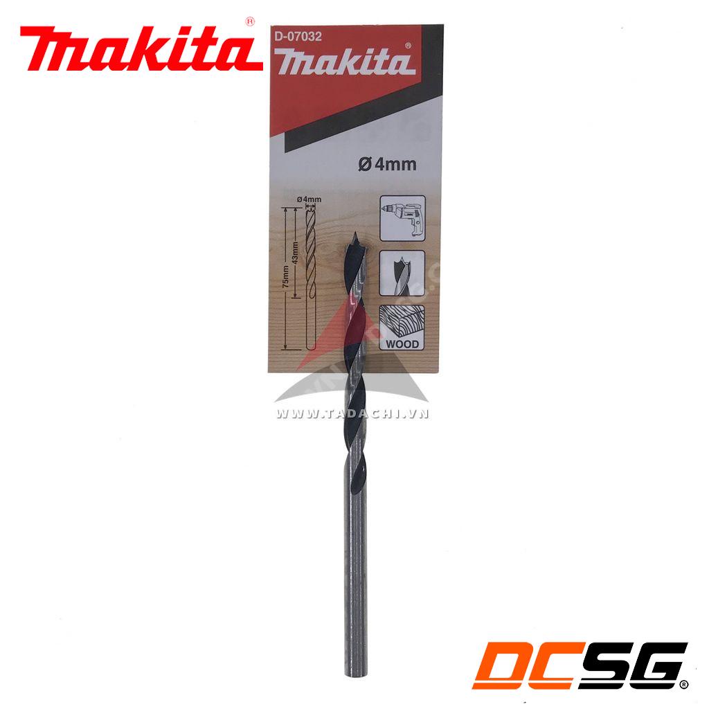Mũi khoan gỗ chân tròn 3mm -> 10mm Makita | DCSG