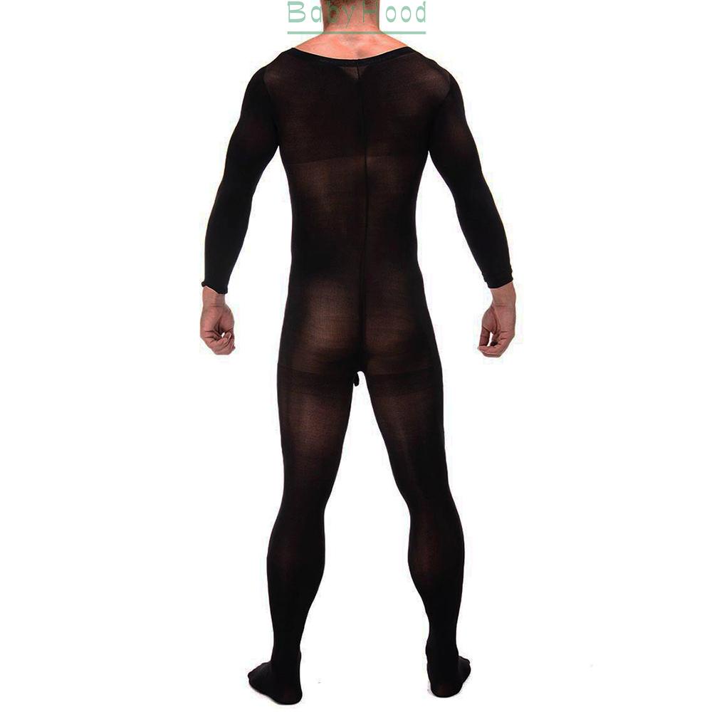 Bộ Bodysuit Lưới Xuyên Thấu Dài Tay Xuyên Thấu Ướt Leotard#BBHOOD