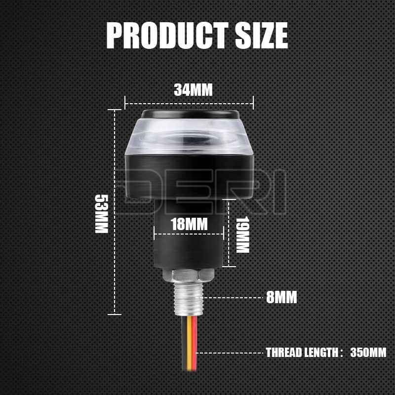 Đèn LED Xi Nhan 22mm Gắn Tay Lái Xe Máy Màu Hổ Phách