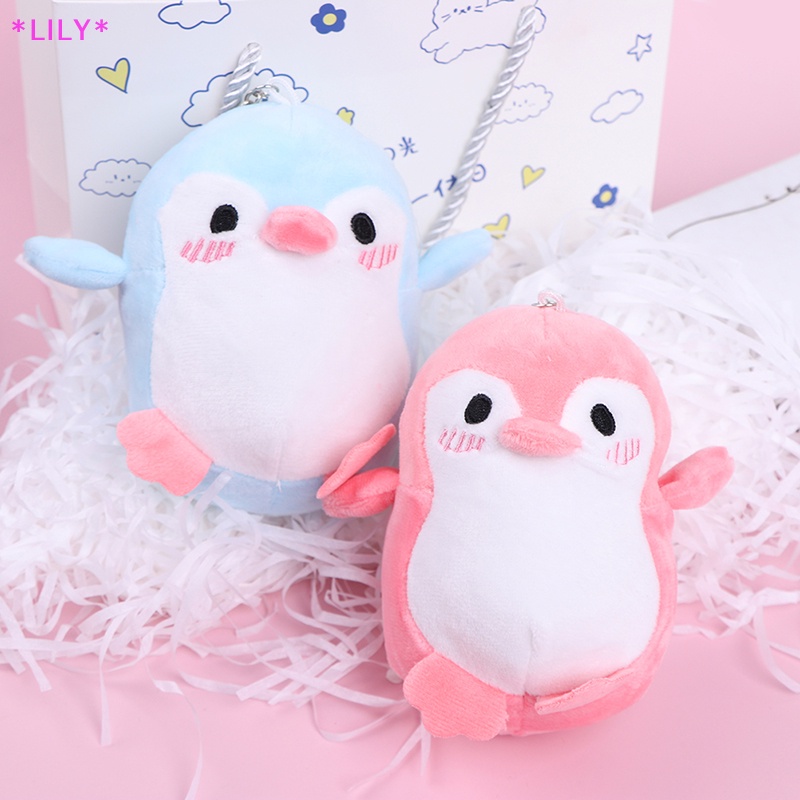 Lily đáng yêu 12cm chim cánh cụt nhồi bông đồ chơi sang trọng bé Kid của món quà Móc chìa khóa đồ chơi sang trọng búp bê uuu