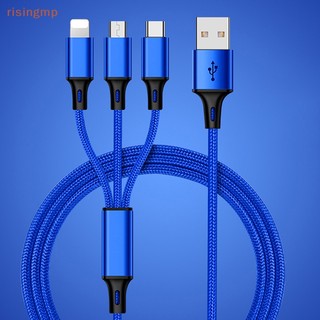 Dây Cáp Sạc 3 Trong 1 Đa Năng Cổng Micro USB Loại C Cho iPhone Android