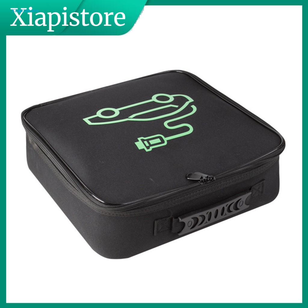 [Xiapistore] Túi Đựng Dây Cáp Sạc Xe Hơi Bằng Vải Oxford Chống Nước Chống Lửa Sức Chứa Lớn