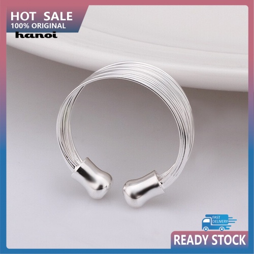 Nhẫn Hở Mạ BạC NhiềU LớP ThờI Trang Cho Nữ