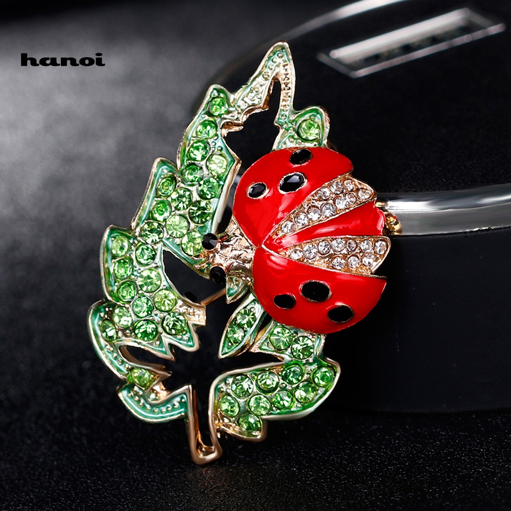 Ghim Cài Áo Hình Bọ Rùa Đính Đá Thời Trang Cho Nữ