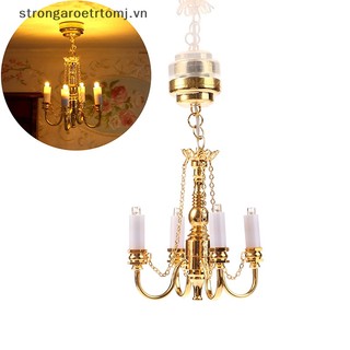 Đèn trần mini mạnh mẽ tỉ lệ 1: 12 trang trí nhà búp bê