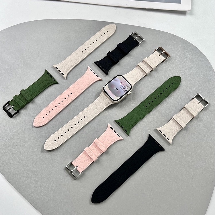 Dây Đeo Đồng Hồ Bằng Silicone Mềm 40mm 44mm 45mm 41mm 49mm 38mm Cho iwatch Series 3 4 5 6 7 8 SE Ultra