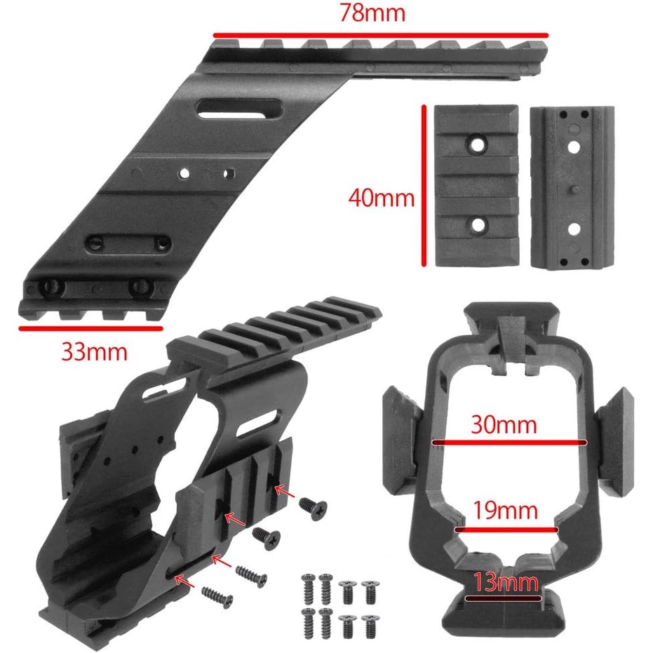 Đế G-Lock Add-On P1 Base G17 1911 G19 G19 20mm Tháo Gỡ Nhanh Bằng Nylon