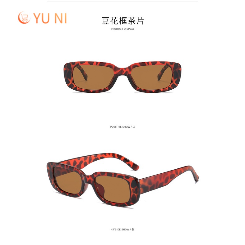 Kính Mát Gọng Vuông Nhỏ Phong Cách Âu Mỹ Thời Trang