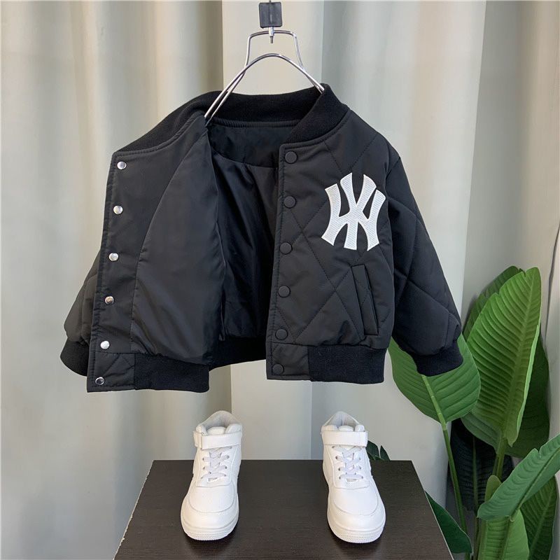 Áo Khoác Đệm Cotton Dày Dặn Thời Trang Thu Đông Cho Bé Trai