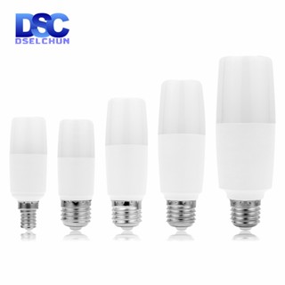 Dselchun Không Nhấp Nháy 5W 10W 15W 20W Bóng Đèn LED Hình Trụ E27 E14 Bóng Đèn AC220V Đèn LED Trang Trí Nhà Cửa Đèn Chùm Đèn Nến