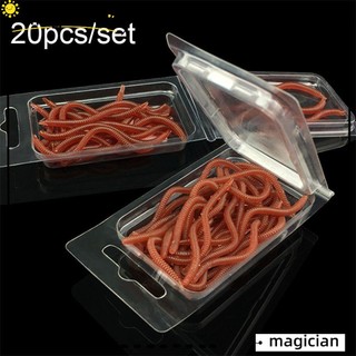 Set 20 Mồi Câu Cá Giả Hình Con Sâu