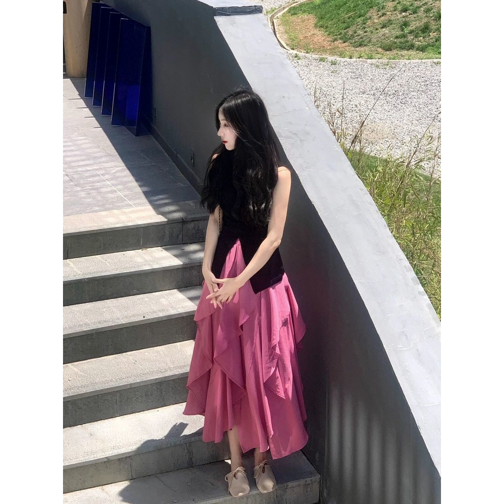 Set Áo Váy Yếm Plus Size Phong Cách Hàn Quốc Thời Trang Mùa Hè 2023 Cho Nữ