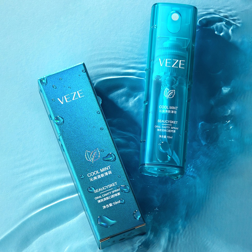 Xịt thơm miệng JULYSTAR loại bỏ hơi thở có mùi hương đào trắng/ bạc hà tươi mát dài lâu nhỏ gọn di động