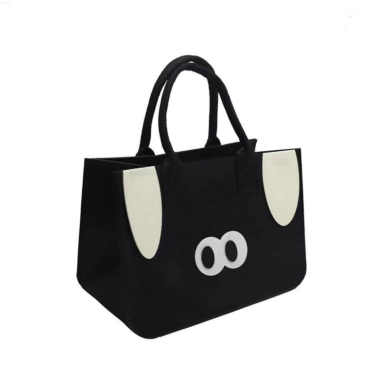 Túi Xách Cầm Tay Bằng Vải Nỉ Dễ Thương Giá Rẻ Cho Nữ