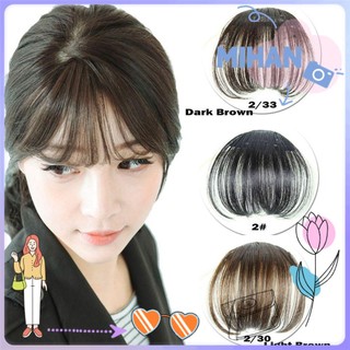 Tóc mái ngang giả thẳng dài phong cách Hàn Quốc thời trang cho nữ