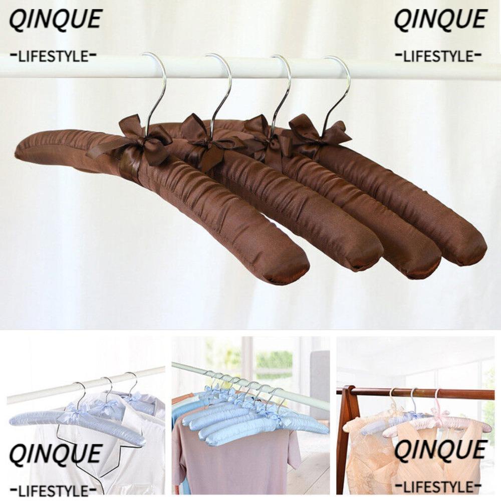 Bộ 5 Móc Treo Quần Áo Bằng Vải Satin Chất Lượng Cao
