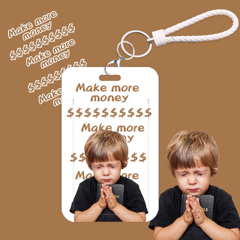 Vỏ Đựng Thẻ ID / Thẻ ID In Họa Tiết Hoạt Hình Dễ Thương Kèm Dây Treo Tiện Dụng Cho Học Sinh