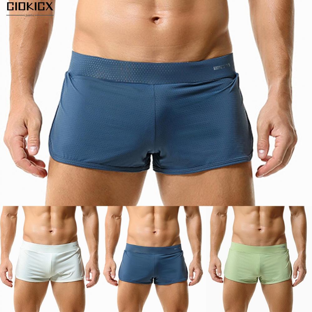 Quần bikini boxer briefs nam boxer nam ngắn nam \'s sponge pouch cup thoáng khí